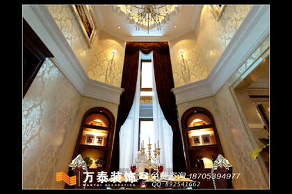 临沂市自建别墅500平方古典美式风格装修案例